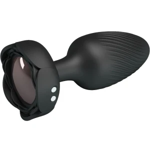 PRETTY LOVE - VARIAN ANAL PLUG WITH  LED LIGHT BLACK 10.8 CM